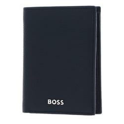 Étui pour carte de crédit - HUGO BOSS - Classic Grained - Cuir de vache - Bleu foncé - RFID intégré