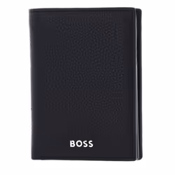 Porte-monnaie - HUGO BOSS - Classic Grained Wallet - Cuir noir - 12 compartiments cartes - Protection RFID