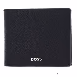 Porte-monnaie - HUGO BOSS - Classic Grained Wallet - Cuir noir - Protection RFID - 115 x 95 x 2 cm