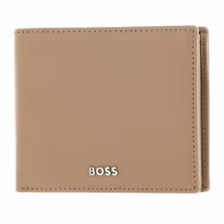 Porte-monnaie - HUGO BOSS - Classic Grained Wallet - Cuir - Brun clair - Protection RFID