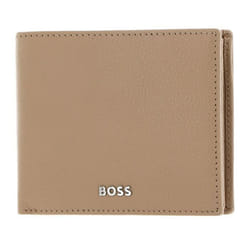 Porte-monnaie - HUGO BOSS - Classic Grained Wallet - Cuir - Brun clair - Protection RFID