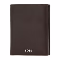 Porte-monnaie - HUGO BOSS - Classic Smooth Wallet - Cuir 100% - Marron - Souple