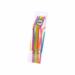 POINT VIRGULE - Set 6 pailles - 19.5 cm - Multicolores - DOTZ