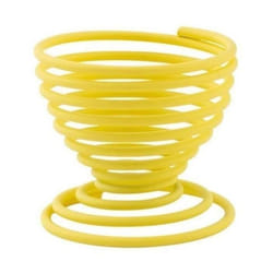 Coquetier - POINT VIRGULE - Jaune - 5 cm - Finition époxy - Nettoyage facile au lave-vaisselle