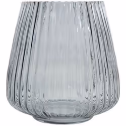 POINT VIRGULE Vase en verre - Ø177 x H18 cm - Bleu