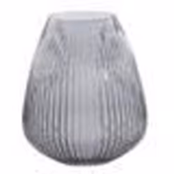 POINT VIRGULE Vase en verre - Ø245 x H18 cm - Bleu