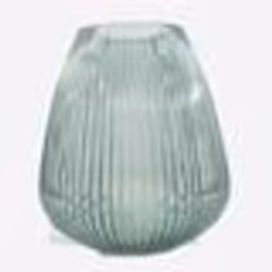 POINT VIRGULE Vase en verre - Ø245 x H28 cm - Vert
