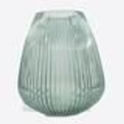 POINT VIRGULE Vase en verre - Ø245 x H28 cm - Vert