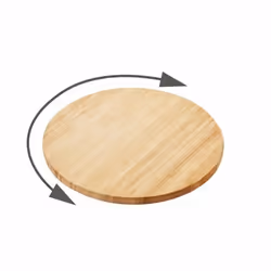 POINT VIRGULE -Plateau rond pivotant - 35 cm - en bambou FSC