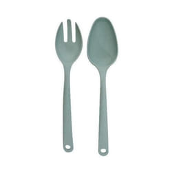 POINT VIRGULE - Couverts à salade 25 cm - vert sauge - Plant Fiber