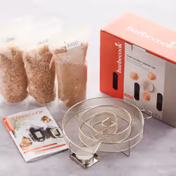Fumage à froid d'aliments dans un fumoir ou un barbecue avec couvercle Jusqu'à 13h de fumage Générateur de fumée froide facil ...