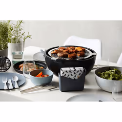 Barbecook Joya Barbecue Dessus de table Noir, Acier inoxydable