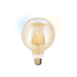 Ampoule led à filament ambré Globe 125 mm E27 806Lm = 60W blancs variables, jedi