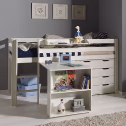 Véritable meuble gain de place, ce lit surélevé PINO sera idéal pour la chambre de votre enfant. Lui offrant un couchage très ...
