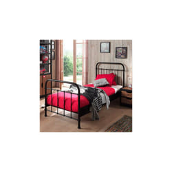 Lit 1 personne 90x200 cm noir - NOIDA