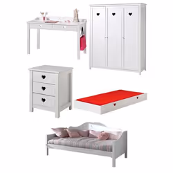 Chambre Complète 5P Amori VI Blanc