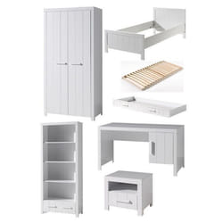 Chambre Complète Enfant 7P Erik Blanc
