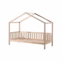 Lit cabane MH 90x200 Sommier inclus Vipack Dallas - Bois Marque : Vipack Gamme : Dallas Matériaux : Pin Massif Couleur : Bois ...