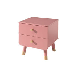 Les Tendances - Chevet 2 Tiroirs 43x40x45 Cm Rose - Gamay