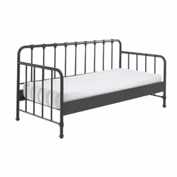 Lit banquette 90x200 sommier inclus Vipack Bronxx Noir mat Marque : Vipack Lit 90x200 : Métal Lit 90x200 Noir mat Dès l'âge d ...