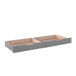 Les Tendances - Lot De 2 Tiroirs 97x88x20 Cm Gris - Pino