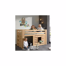 Pour le plaisir de votre enfant, installez ce lit cabane en pin massif naturel dans sa chambre. Il est d'un design charmant , ...