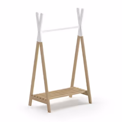 Portant à Vêtements Enfant Kiddy 130cm Naturel