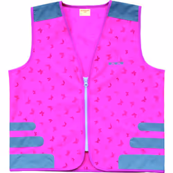 Gilet réfléchissant WOWOW rose pour enfant - Taille L