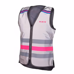 Veste Cyclo Femme - WOWOW - Lucy Jacket Full Reflective Pink - Manches longues - Cycle - VTT - Gris
