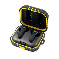 Ecouteurs sans fil EARBUDS Bluetooth Réduction de bruit autonomie 5h Boitier Chargeur IP55 IOS Android Apple Caterpillar