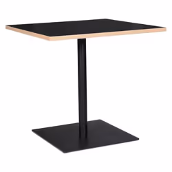 Table carrée BABA noire - Dimensions : 80x80x755 cm