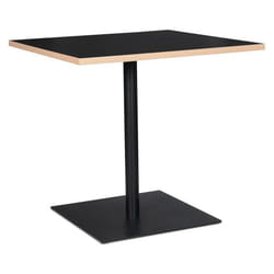 Table carrée BABA noire - Dimensions : 80x80x755 cm