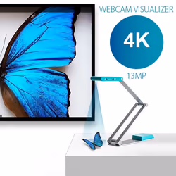 I.R.I.S. IRIScan Visualizer 7 + Readiris Dyslexic 2.0 Scanner aérien 4160 x 3120 DPI A3 Bleu arctique, Argent