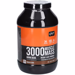 3000 Muscle Masse 1300g Chocolat QNT Gainers - Prise de Masse