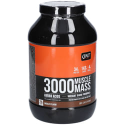 3000 Muscle Masse 1300g Chocolat QNT Gainers - Prise de Masse
