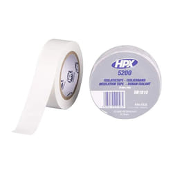 HPX - Ruban isolant pvc tape 5200, blanc, 15 mm x 10m