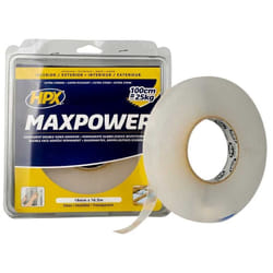 HPX - Ruban double face forte adhérence transparent 19mm x 16,5m HT1916