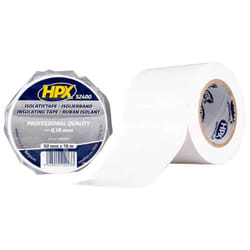 HPX - Ruban isolant pvc tape 52400, blanc, 50 mm x 10m