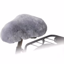 Willex Housse de selle de vélo Peau de mouton Gris 30135