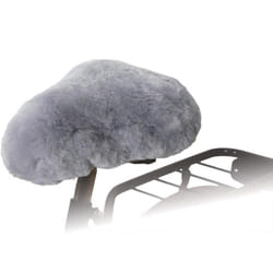 Willex Housse de selle de vélo Peau de mouton Gris 30135