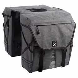 Willex 13613, Arrière, Sacoche pour bicyclette, Polyester, Gris, 50 L
