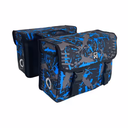 Willex Sacoches de vélo Ice 34 L bleu et noir