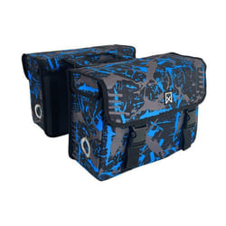 Willex Sacoches de vélo Ice 34 L bleu et noir