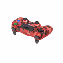 Dragonshock Mizar Camouflage, Rouge Bluetooth Manette de jeu Analogique/Numérique PlayStation 4