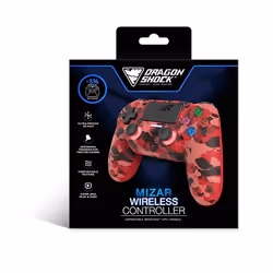 Dragonshock Mizar Camouflage, Rouge Bluetooth Manette de jeu Analogique/Numérique PlayStation 4 - Vue supplémentaire 6