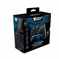 Dragonshock Aurora Plus Noir Bluetooth/USB Manette de jeu Android, PC, Playstation 3, iOS - Vue supplémentaire 8