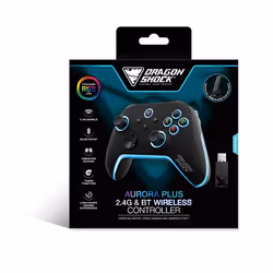 Dragonshock Aurora Plus Noir Bluetooth/USB Manette de jeu Android, PC, Playstation 3, iOS - Vue supplémentaire 9