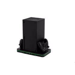 EgoGear PCH35 – Station de Charge Chroma pour Xbox Series X Support Manettes + 2 Batteries 1100mAh inclus + Système de