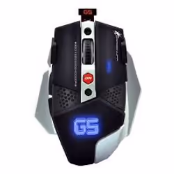 Dragon War G5 WARLORD, Droitier, Optique, USB Type-A, 10000 DPI, Noir