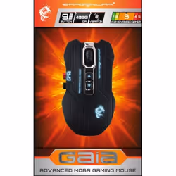Dragon War Gaia, Droitier, USB Type-A, 4000 DPI, Noir